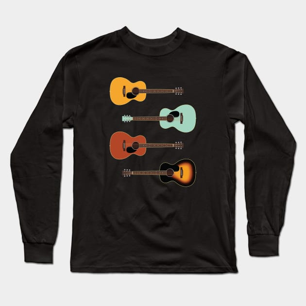 Concert Style Acoustic Guitar Pack Long Sleeve T-Shirt by nightsworthy